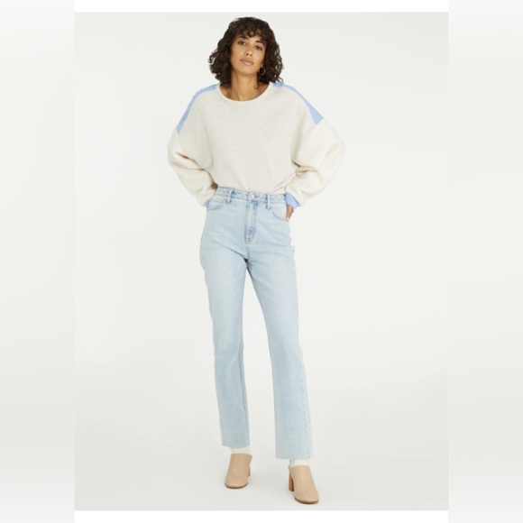 💫HP‼️💫 NWT SANCTUARY “All The Feels” Sherpa Colorblock Sweatshirt in Gray, XL - Picture 2 of 9